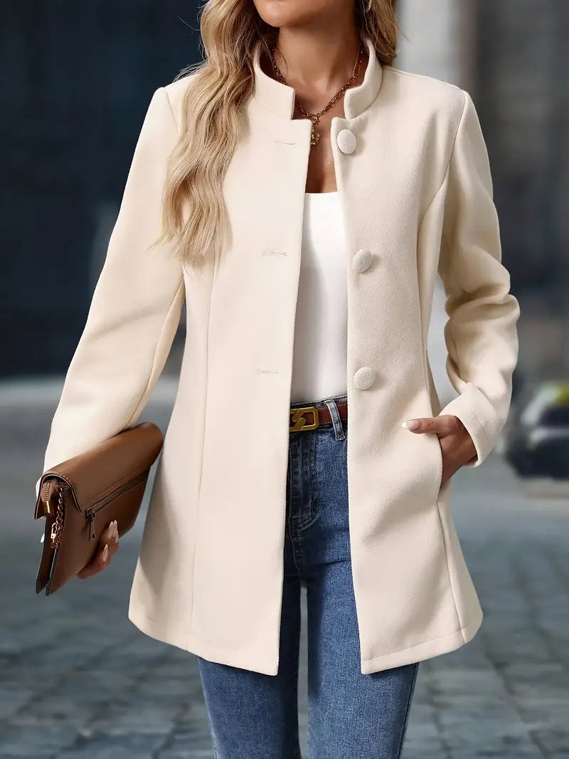 Bellara - Elegancki Blezer z Jednorzędowymi Guzikami