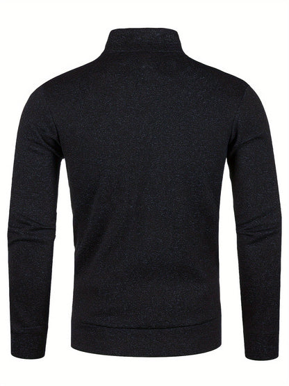 LUXORO — Sweter z Długim Rękawem z Zamkiem Błyskawicznym
