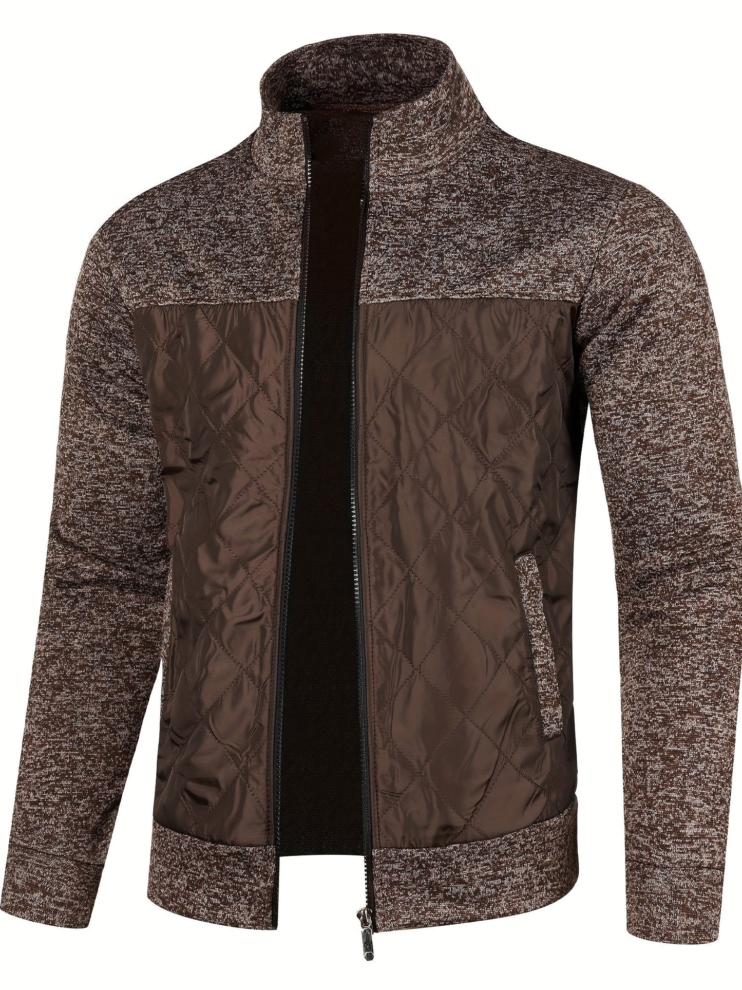 LUXORO — Sweter z Długim Rękawem z Zamkiem Błyskawicznym
