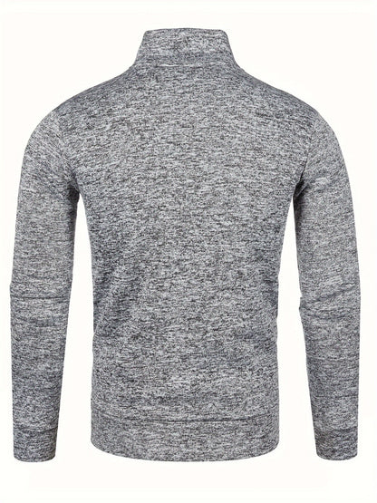 LUXORO — Sweter z Długim Rękawem z Zamkiem Błyskawicznym