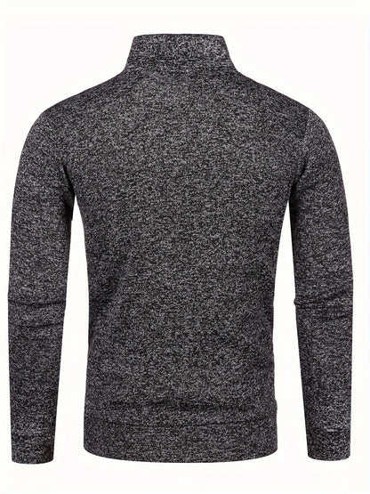 LUXORO — Sweter z Długim Rękawem z Zamkiem Błyskawicznym