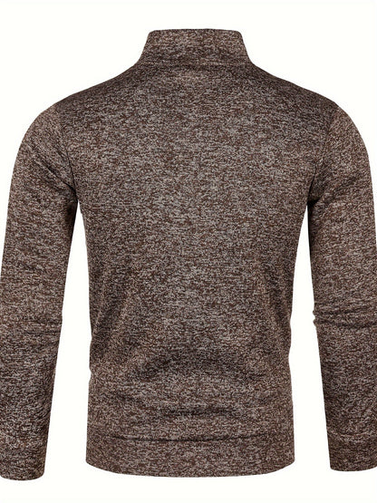 LUXORO — Sweter z Długim Rękawem z Zamkiem Błyskawicznym
