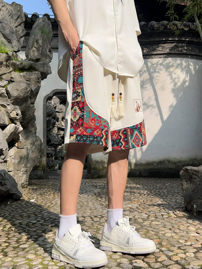 Marbella Haftowane Szorty